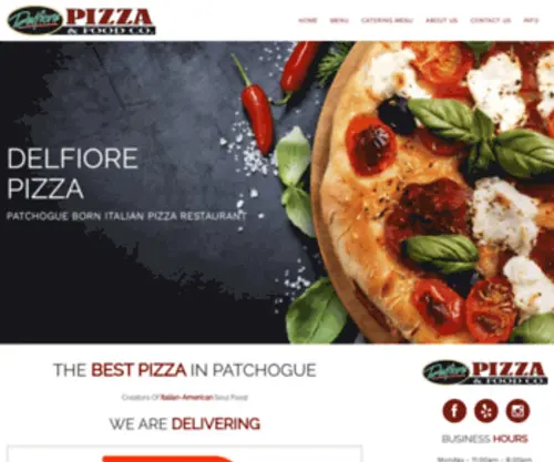 Delfiorepizza.com(Delfiore Pizza & Food Co) Screenshot