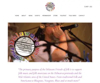 Delfolk.org(Delaware Friends of Folk) Screenshot