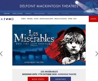 Delfontmackintosh.co.uk(Delfont Mackintosh Theatres) Screenshot