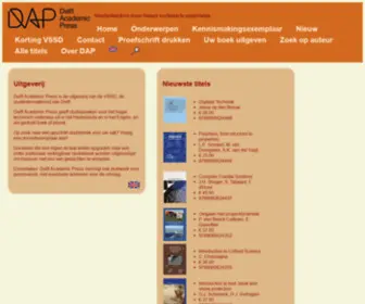 DelftacademicPress.nl(Delft Academic Press) Screenshot