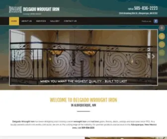 Delgadoiron.com(Delgado Wrought Iron) Screenshot