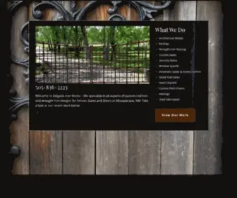 Delgadoironworks.com(Delgado Albuquerque Custom Wrought Iron) Screenshot