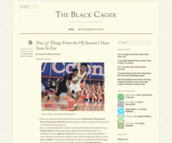 Delgrecowilson.com(The Black Cager) Screenshot