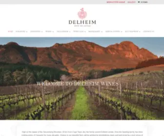 Delheim.com(Delheim Wines) Screenshot
