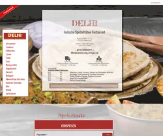 Delhi-Kolbermoor.de(Speisekarte) Screenshot