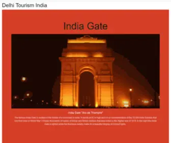 Delhi-Tourism-India.com(Delhi Tourism India) Screenshot