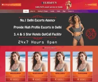 Delhi4Fun.com(No.1 Delhi escorts agency provide escorts in delhi hotels outcall facility) Screenshot