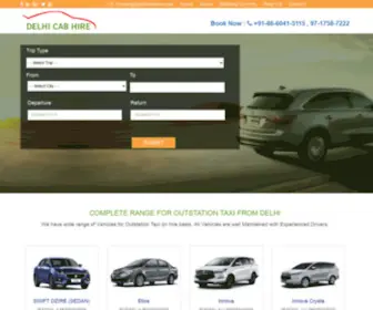 Delhicabhire.com(Book Your Car Rental Anytime) Screenshot