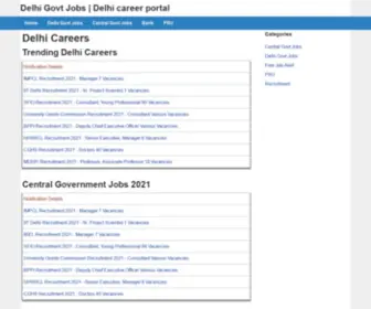 Delhicareers.in(Delhi Careers) Screenshot