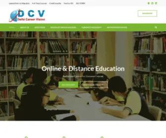 Delhicareervision.in(Delhi Career Vision Distance Education Center) Screenshot