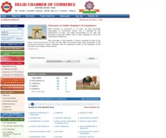 Delhichamber.com(Delhi Chamber of Commerce) Screenshot