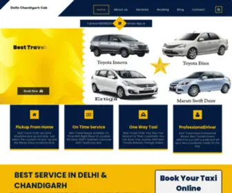 Delhichandigarhcab.com(Delhi Chandigarh Cab) Screenshot