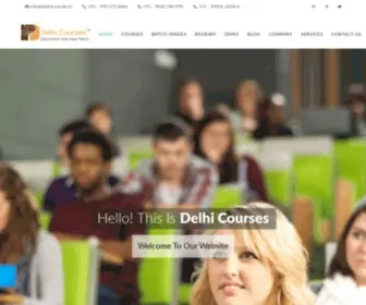 Delhicourses.in(Delhi Courses Academy & Training Institute) Screenshot