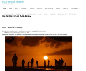 Delhidefenceacademy.com(Delhi Defence Academy) Screenshot