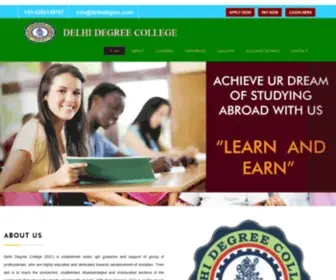 Delhidegree.com(Delhi Degree College) Screenshot