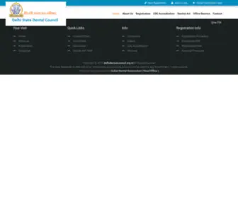 Delhidentalcouncil.org.in(State Dental Council) Screenshot