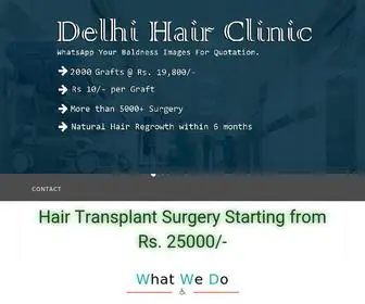 Delhihairclinic.in(Delhi Hair Clinic) Screenshot