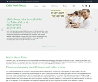 Delhimathtutors.com(Maths home tutor near me Maths home tutor) Screenshot