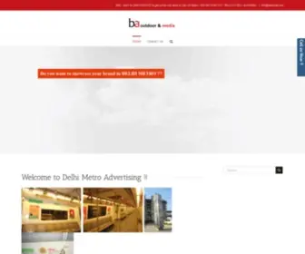 Delhimetroadvertising.com(Delhi Metro Advertising) Screenshot