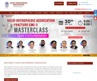 Delhiortho.org(Delhi Orthopaedic Association) Screenshot