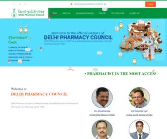 Delhipharmacycouncil.in(Delhi Pharmacy Council) Screenshot