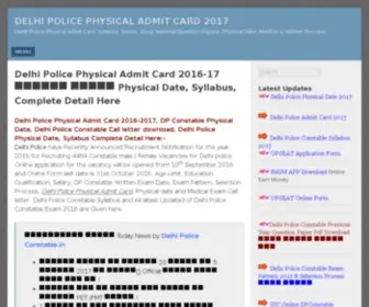 Delhipoliceconstable.in(Delhi Police Result 2019 Cut Off Marks) Screenshot