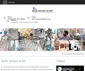 Delhischoolofart.in(Delhi School of Art) Screenshot