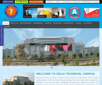 Delhitechnicalcampus.ac.in(Best Engineering college in Greater noida) Screenshot