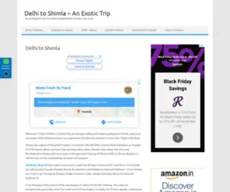 Delhitoshimla.net(Journey from Delhi to Shimla) Screenshot