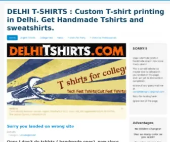 Delhitshirts.com(T Shirt Printing in Delhi) Screenshot