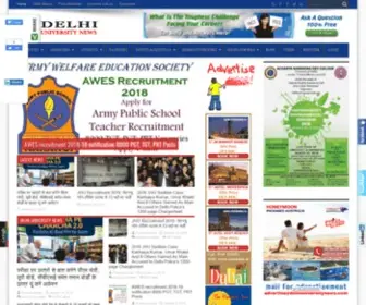 Delhiuniversitynews.com(Delhi University News) Screenshot