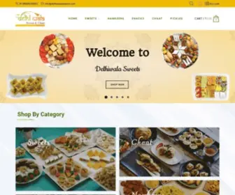 Delhiwalasweets.com(Delhiwala Sweets) Screenshot