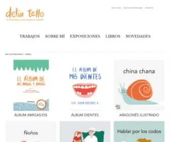 Deliatello.com(Ilustraciónes de Delia Tello Ilustración) Screenshot