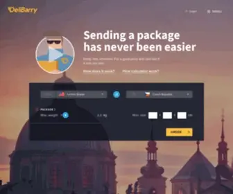 Delibarry.com(Sending a package has never been easier) Screenshot