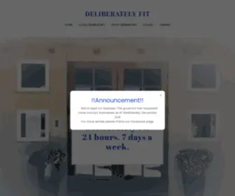 Deliberatelyfit.com(Deliberately Fit) Screenshot