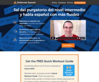 Deliberatespanish.com(Deliberate Spanish) Screenshot