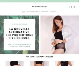 Delicate-Culotte.com(Culotte menstruelle lavable et ultra absorbante. Changeons les règles ensemble) Screenshot