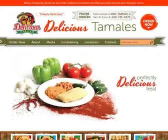 Delicioustamales.com(Delicioustamales) Screenshot