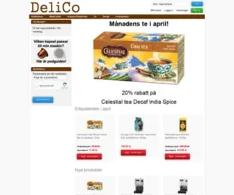 Delico.se(Stort sortiment av kaffe och kaffebönor) Screenshot