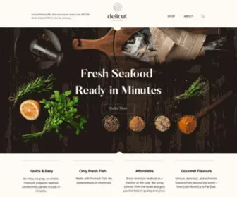 Delicutseafood.com(Delicut) Screenshot