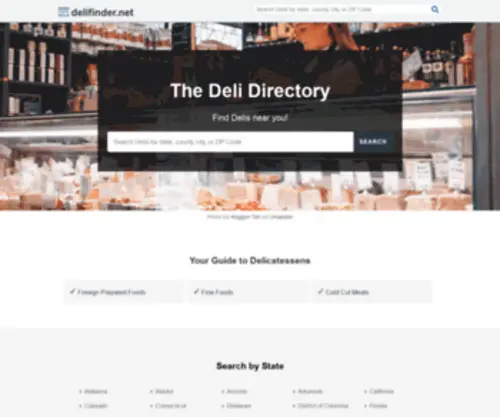Delifinder.net(The Deli Directory) Screenshot