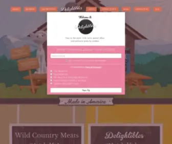 Delightibles.com(Delicious Gourmet Cat Treats Your Cats Will Love) Screenshot