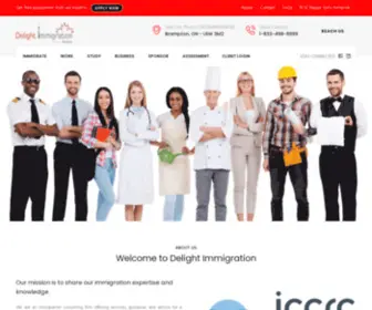 Delightimmigration.com(Delight Immigration) Screenshot