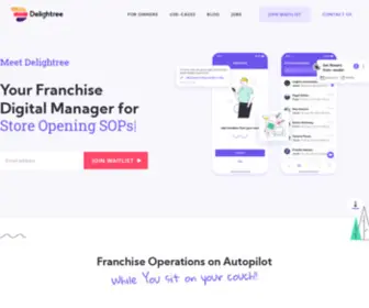 Delightree.com(Franchise Operations on Auto) Screenshot