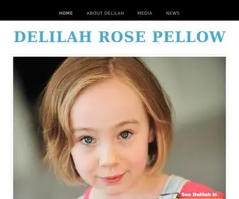 Delilahrosepellow.com(The Official Website of Delilah Rose Pellow) Screenshot