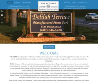 Delilahterrace.com(Delilah Terrace and Stoney Field Estates Manufactured Home Communities) Screenshot