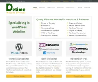 Delimewebsiteservices.com(WordPress Websites) Screenshot