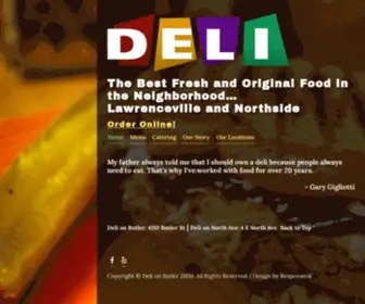 Delionbutler.com(Deli on Butler) Screenshot