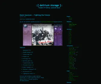 Deliriumstorage.net(Delirium storage) Screenshot