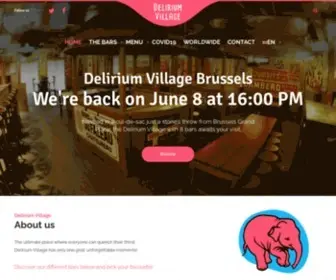 Deliriumvillage.com(Delirium Village Brussels Beers) Screenshot